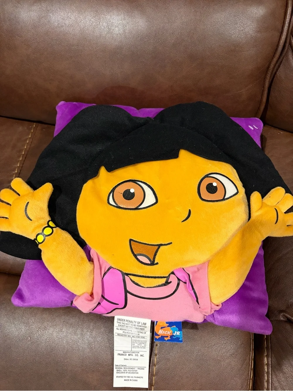 Nick Jr 2001 Dora the Explorer pillow